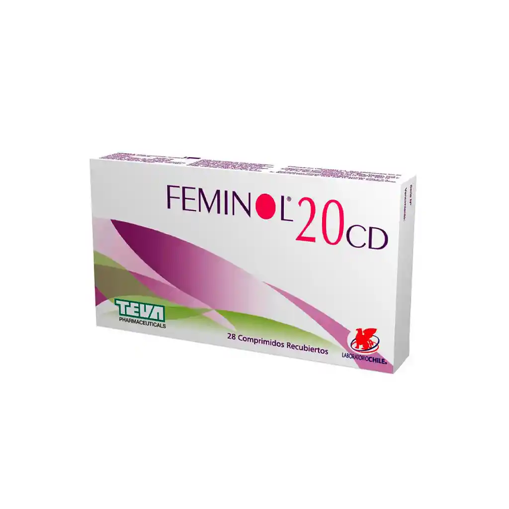 Feminol 20 CD Anticonceptivo en Comprimidos Recubiertos
