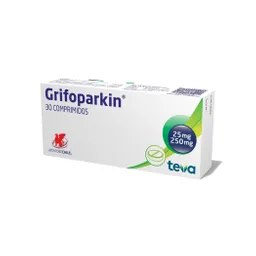 Grifoparkin Antiparkinsoniano (250 mg/25 mg) Comprimidos