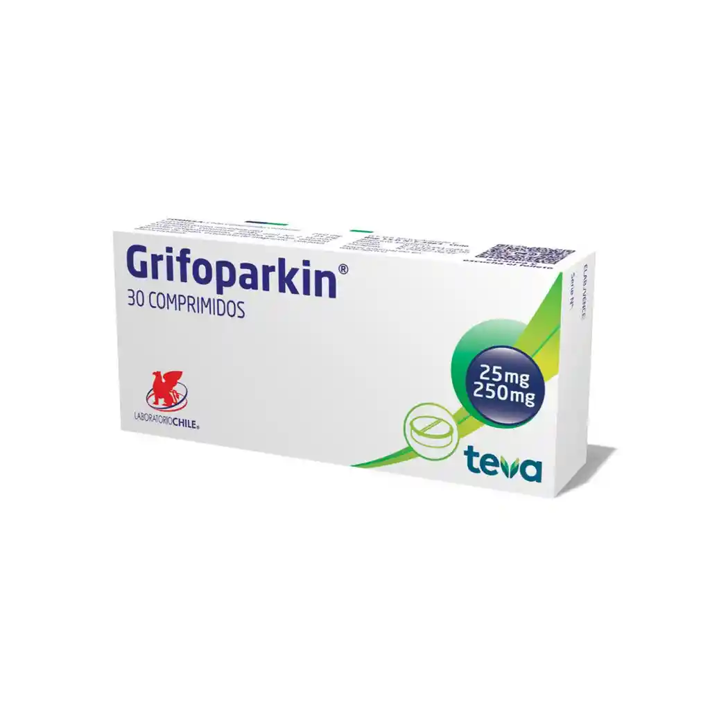 Grifoparkin Antiparkinsoniano (250 mg/25 mg) Comprimidos