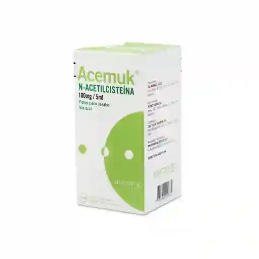 Acemuk 100 mg/5 mL Polvo Para Jarabe