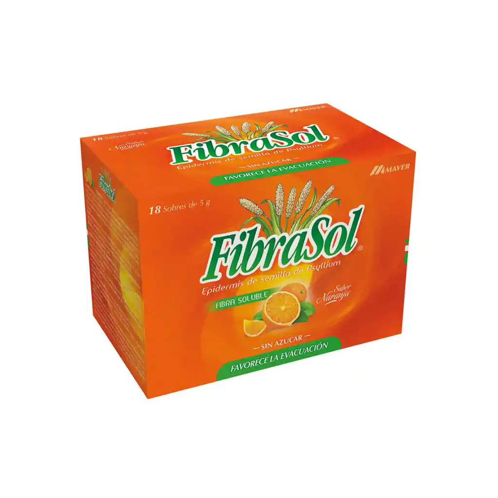 Fibrasol Fibra Soluble Sabor a Naranja