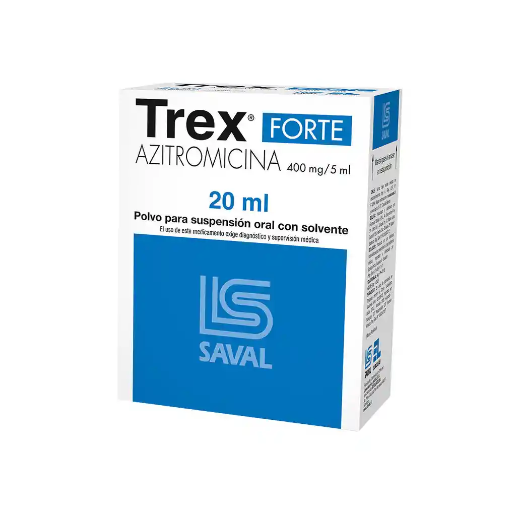 Trex Antibioticos Forte Suspension 400mg/ 5 Ml