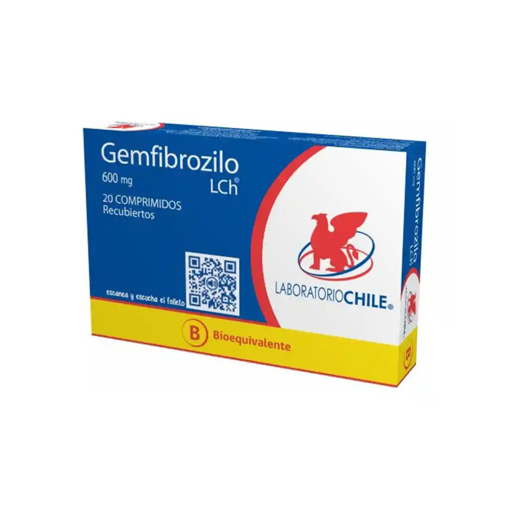 Gemfibrozilo Laboratorio Chile(600 Mg)