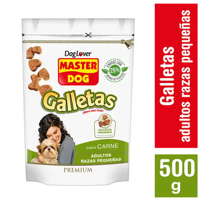 Galletas Master Dogsabor A Carne Premium Para Perros Adultos De Razas Pequenas