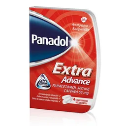 Paracetamol Panadol(500 Mg) + Cafeina (65 Mg) Extra Advance