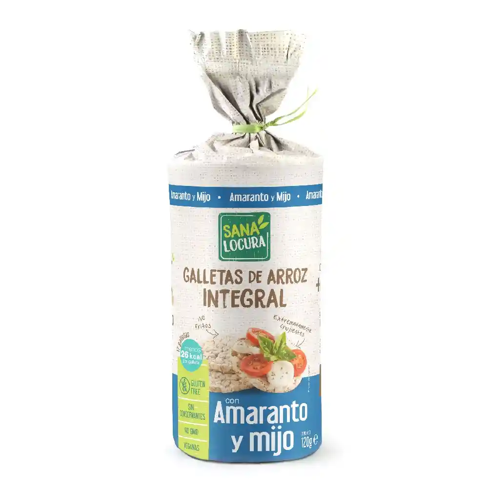 Galletas De Arroz Integral Con Amaranto Y Mijo 120 Gr