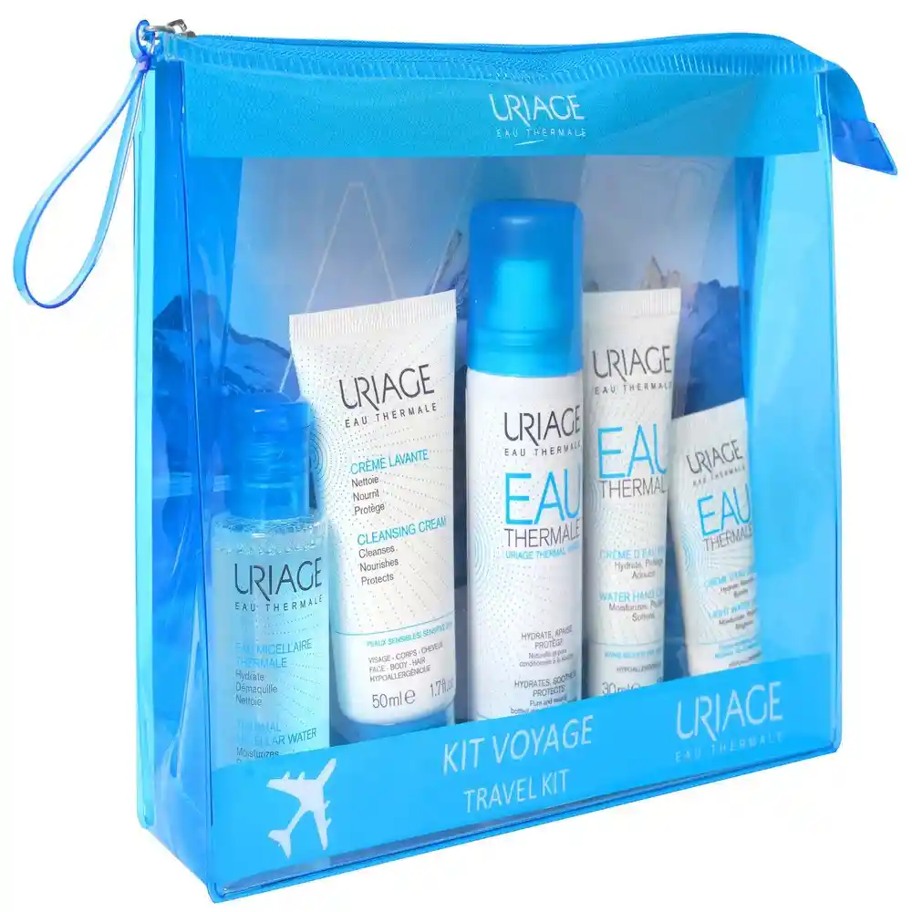 Uriage Kit Voyage Micelar + Crema + Agua Termal + Crema Manos