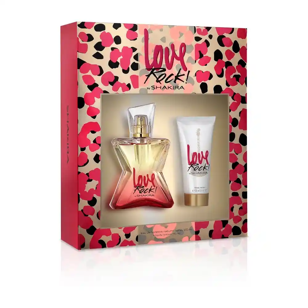 Love Rock Eau De Toilette Natural Spray 50ml + Body Lotion 75ml