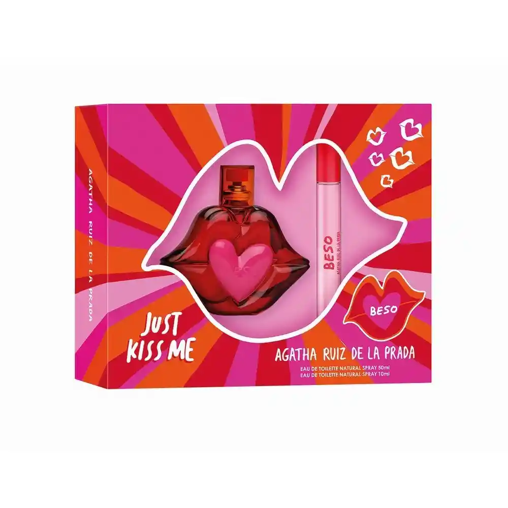 Beso Eau De Toilette Spray 50ml + Spray 10ml