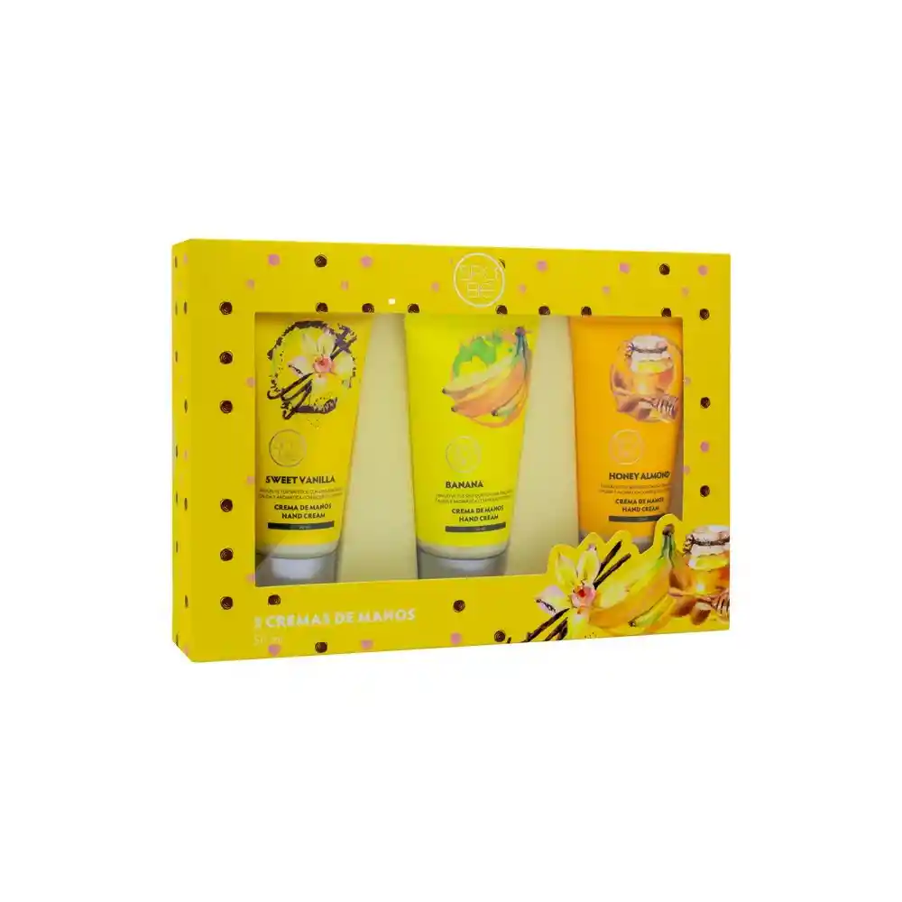 Set 3 Cremas De Manos Vainilla De 50ml