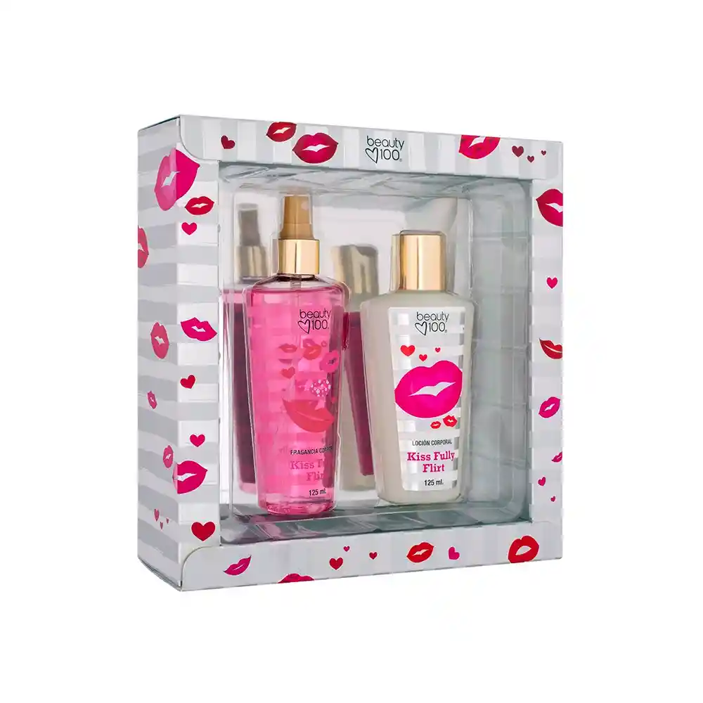 Body Mist Kiss Fully Flirt 125ml + Body Lotion 125ml