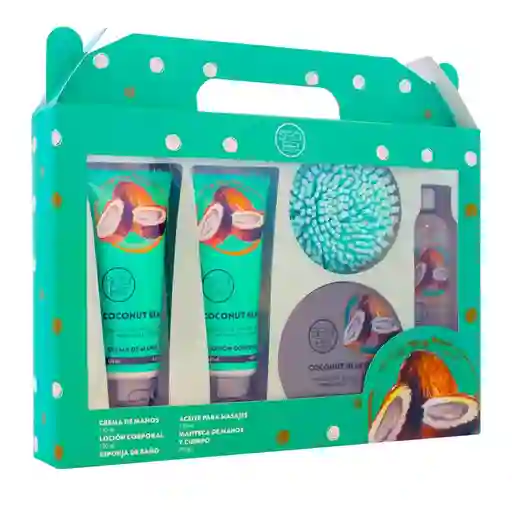 Maleta Coco Crema Manos+Crema Corporal+Manteca+Aceite Masaje