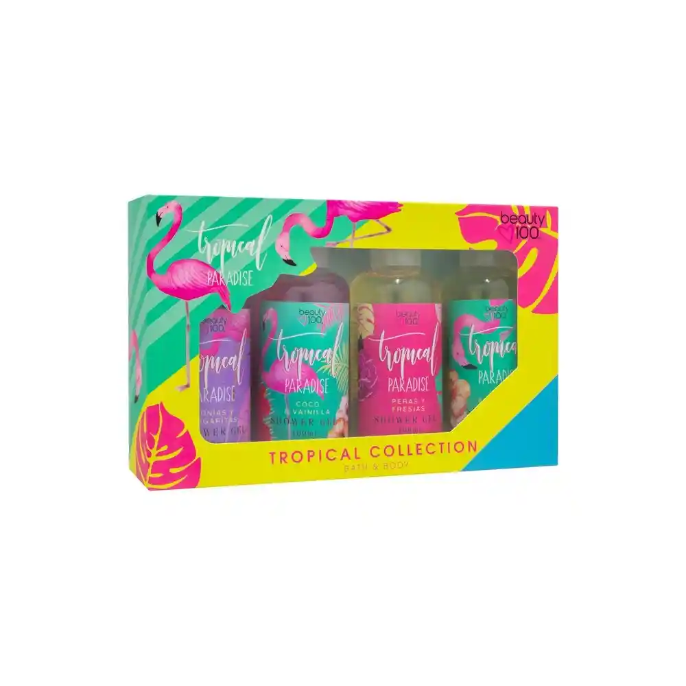 Pack De 4 Tropical Shower Gel 100ml