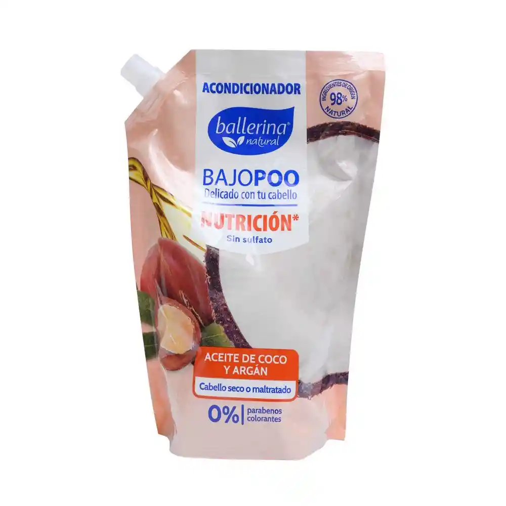 Ion Bajopoo Acondicador Nutrición Hidratante Aceite De Coco