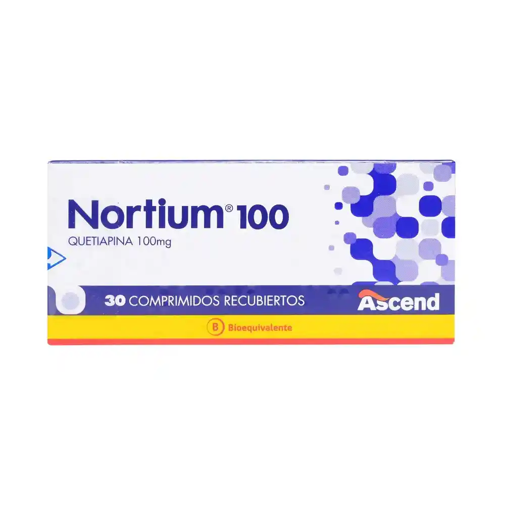 Quetiapina Nortium 100 100 Mg 30 Comprimidos