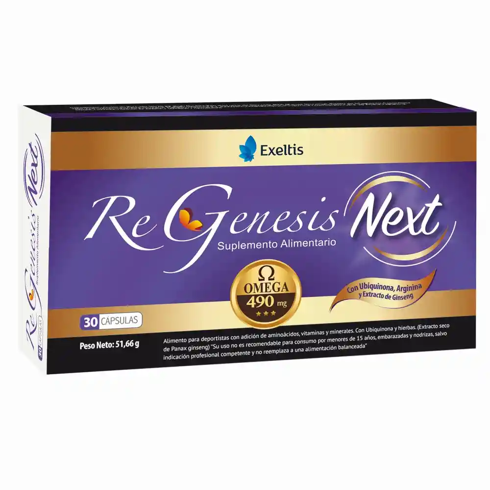 Exeltis: Regenesis Next Omega Suplemento Alimentario 30 Cápsulas