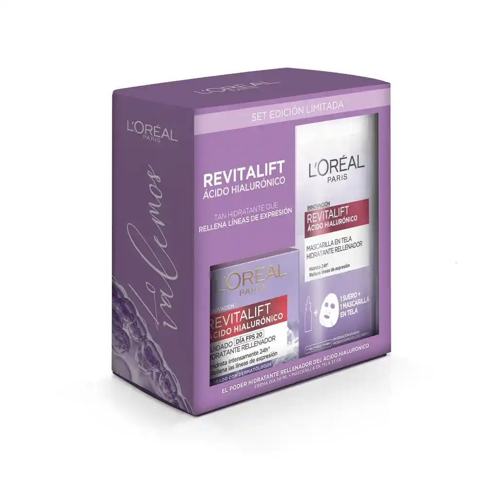 Revitalift Crema Dia 50 Gr + Mascarilla En Tela 33 Gr