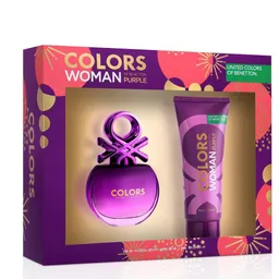 Her United Colors Purple For Edt Spray 50Ml + Body Lotion 75Ml