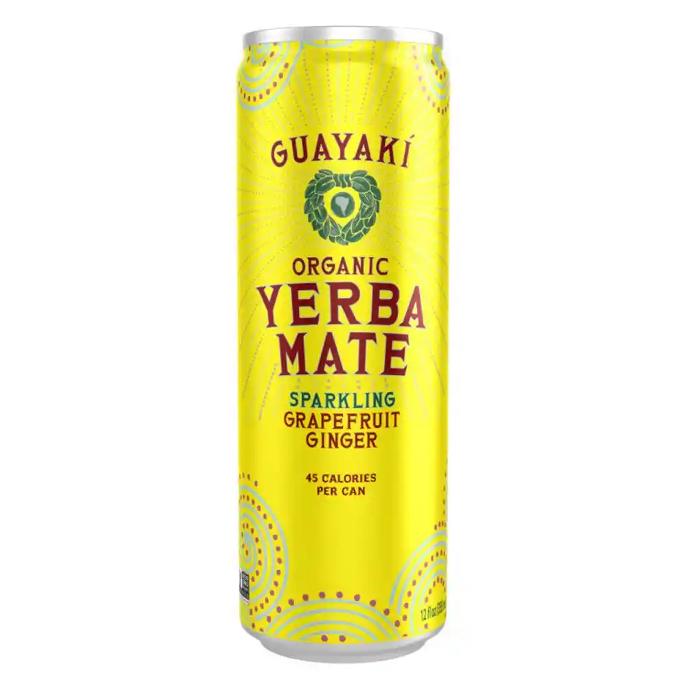 Yerba Mate Bebida Orgánica Grapefruit Ginger 355ml