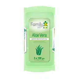 Jabón Barra Aloe Vera 100g X3