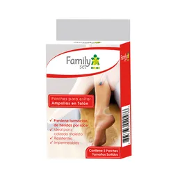 Family Set Parche Curita Para Talones Transparente X4