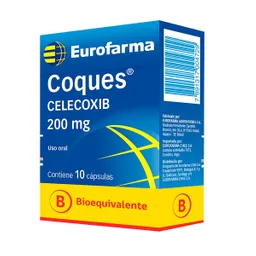 Celecoxib Coques 200 Mg 10 Cápsulas