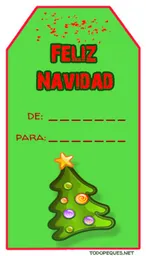 Set Tarjetitas De-para Navidad Happydays