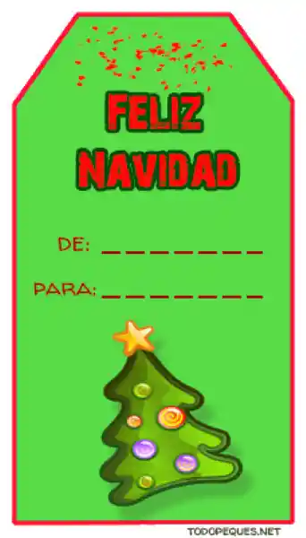 Set Tarjetitas De-para Navidad Happydays