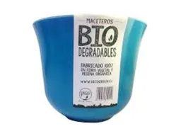 Macetero Biodegradable Curvo Turquesa