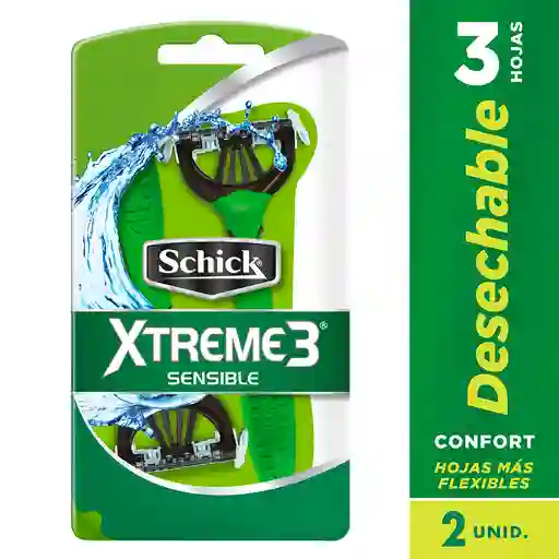 Schick Maquina Depilatoria Xtreme 3 Para Piel Delicada