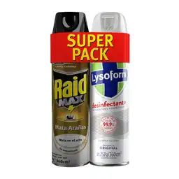 Raid Max Aranas 360 Ml + Lysoform Aerosol 360 Ml