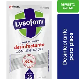 Limpiador Líquido Desinfectante Concentrado Lysoform 420 mL