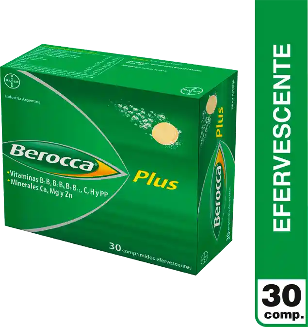 Berocca Plus Suplemento Alimenticio en Comprimidos Efervescentes