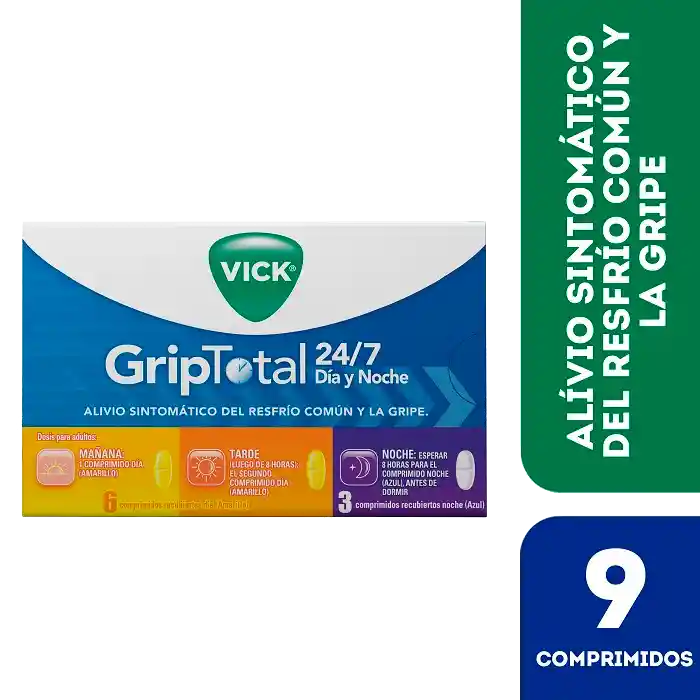 Vick Griptotal 24/7 Comprimidos Recubiertos