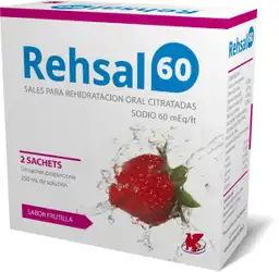 Rehsal 60 Polvo para Solución Oral Sabor a Frutilla (60 meq)