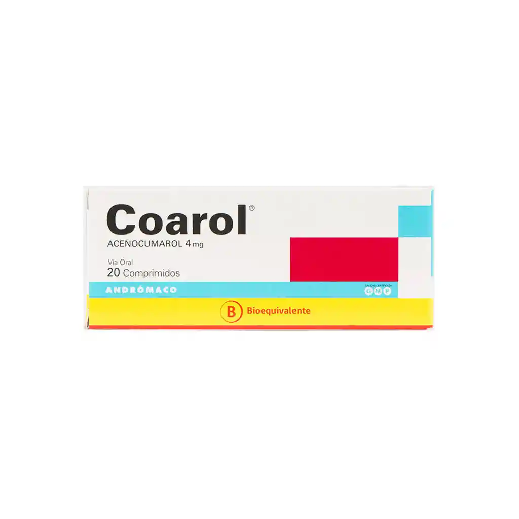 Bioequivalente  Coarol Acenocumarol 4 mg