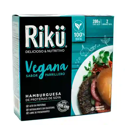 Riku Hamburguesa Vegana de Soya