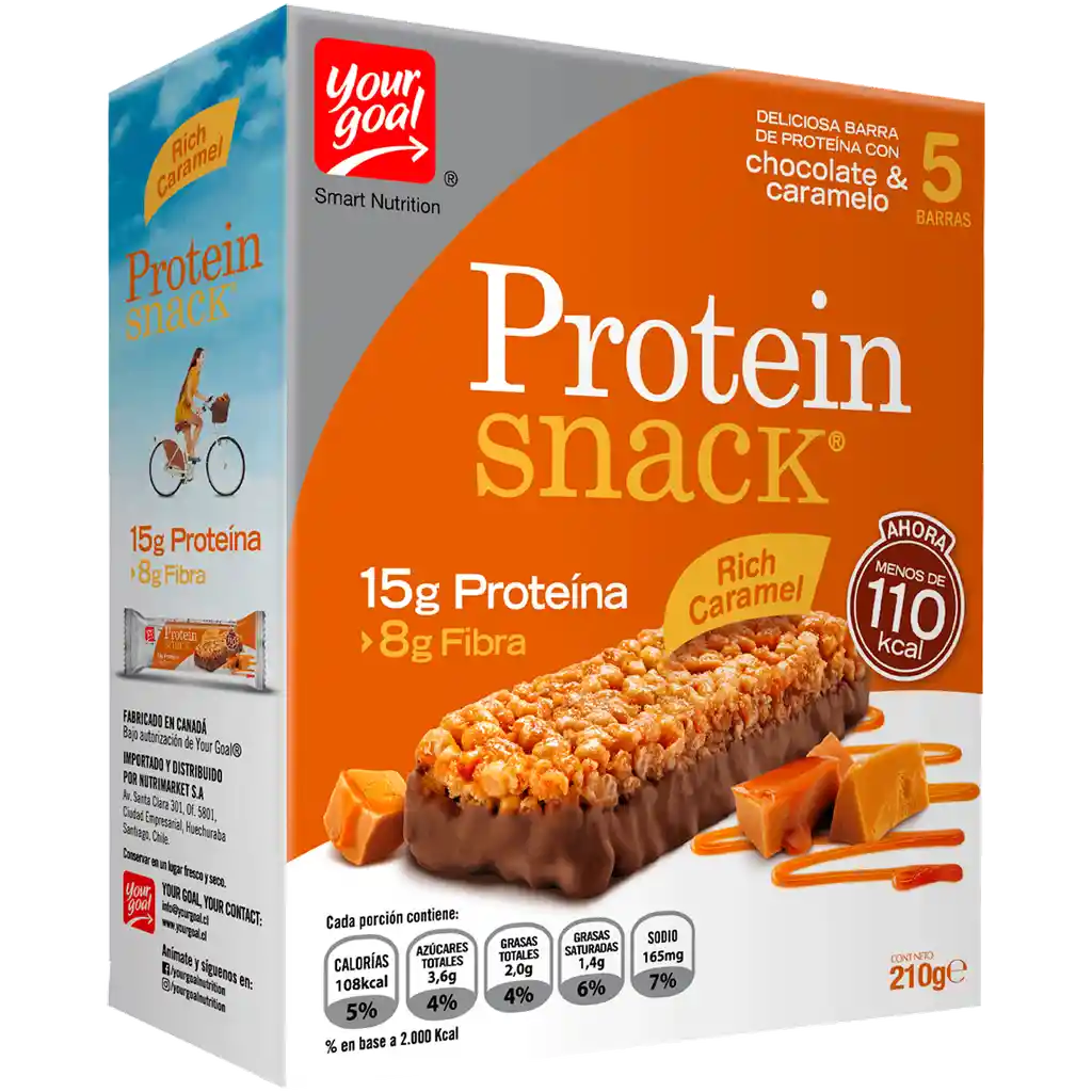 Protein Pro Barra Cereal 5X45Gr Caramel