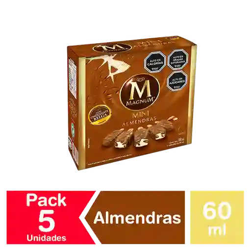 Magnum Paleta Helada de Chocolate Belga con Almendras