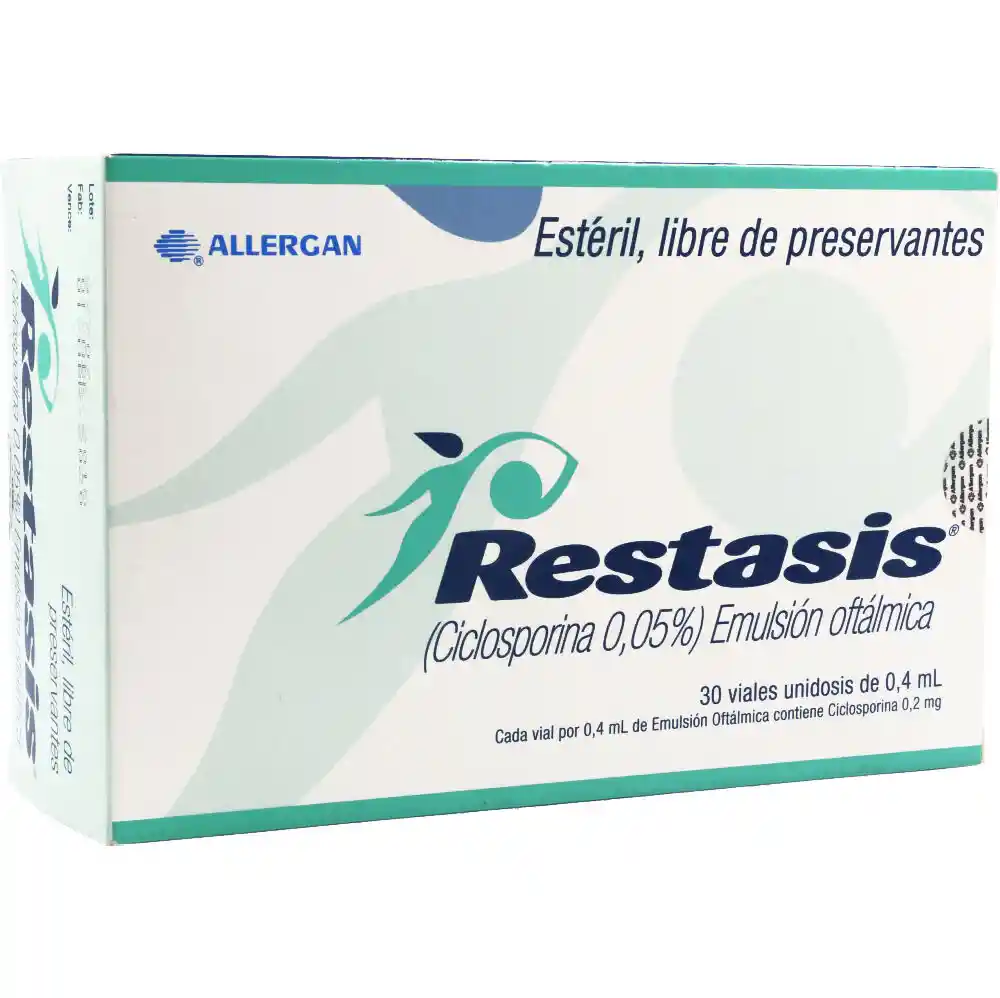 Restasis Medicamentos Oftamologicos Unidosi.0.4Ml.30