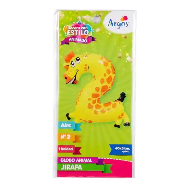 Argos Globo Nylon Nâ°2 Jirafa Un