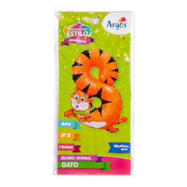 Argos Globo Nylon Nâ°8 Gato Un