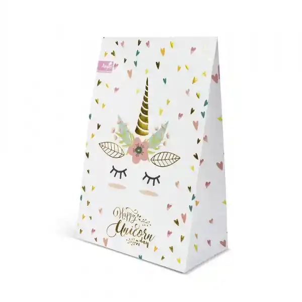 Bolsa Papel Unicornio Dorado Argos