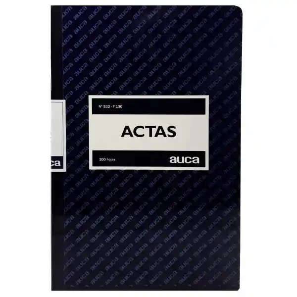 Libro Actas Auca 100 Hjs