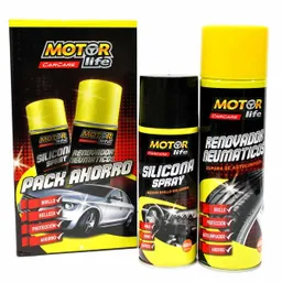 Pack Silicona+renovador+cera Motorlife