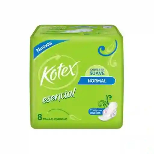 Kotex Esencial Normal Cubierta X 8
