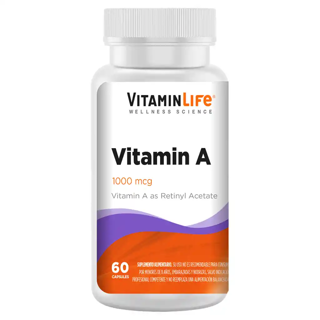 Vitamin Life Vitamina A x 60 Cápsulas