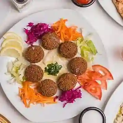 Hummus Tahini con Falafel (vegano)