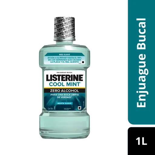 Listerine Enjuague Bucal Cool Mint Zero Alcohol