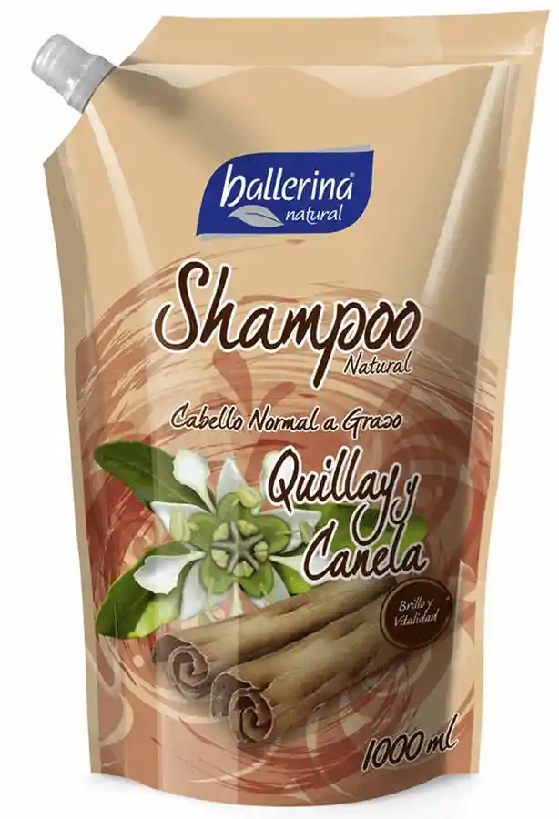 Ballerina Shampoo Natural Quillay y Canela